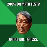 200% on Math Test? Good Job, I Guess