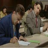 Mr. Bean Cheating on Exam