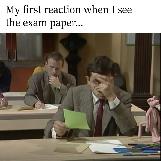 My Reaction When I See My Exam