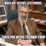 Teacher Does Not Accept Late Papers...