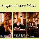 Three types of exam takers