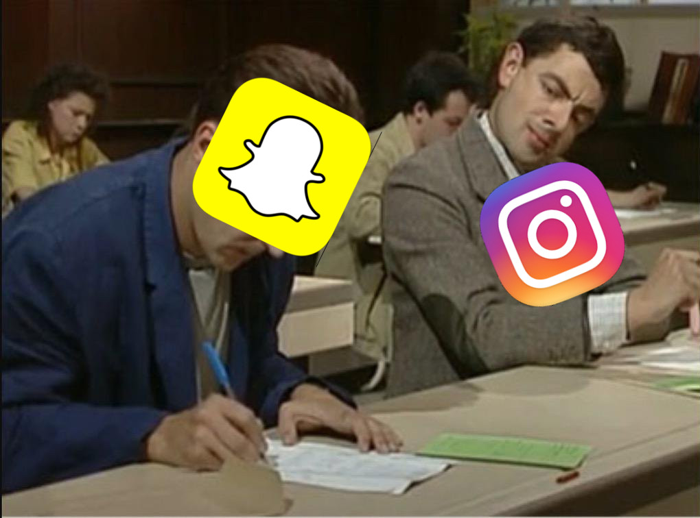 Instagram and Snapchat in a Final Exam